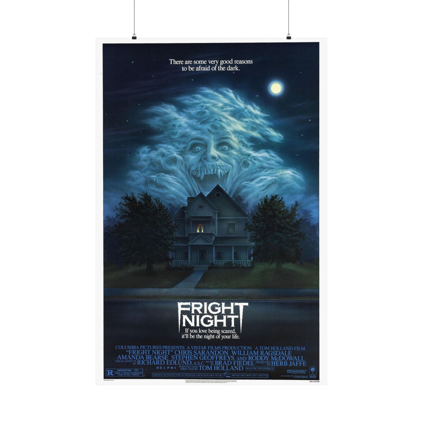 FRIGHT NIGHT 1985 - Paper Movie Poster-36" x 54"-The Sticker Space