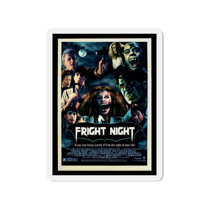 FRIGHT NIGHT (2) 1985 Movie Poster - Die-Cut Magnet-3" x 3"-The Sticker Space