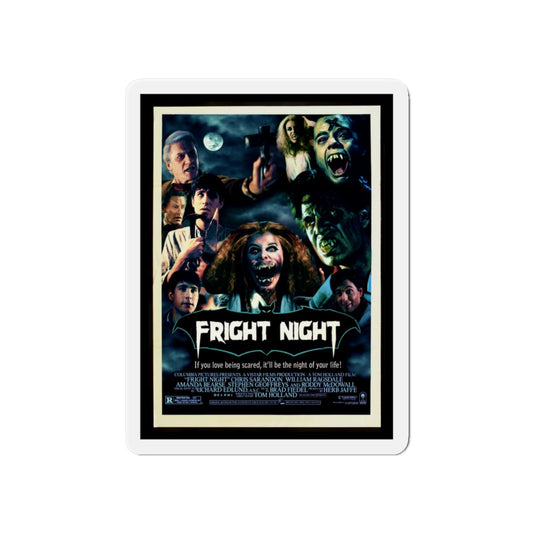 FRIGHT NIGHT (2) 1985 Movie Poster - Die-Cut Magnet-6 × 6"-The Sticker Space