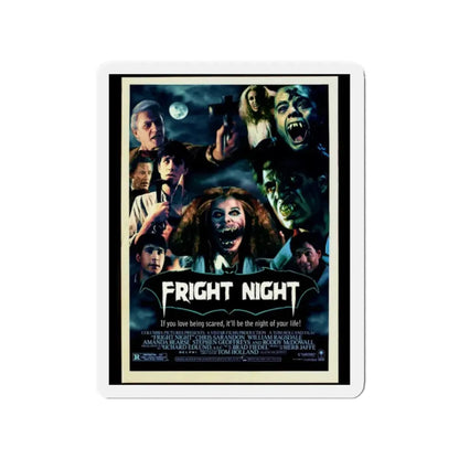 FRIGHT NIGHT (2) 1985 Movie Poster - Refrigerator Magnet 2 Inch - The Sticker Space