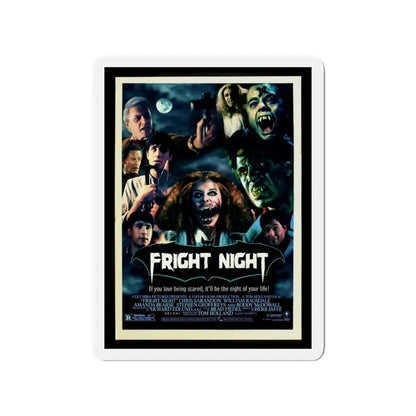 FRIGHT NIGHT (2) 1985 Movie Poster - Refrigerator Magnet 3 Inch - The Sticker Space