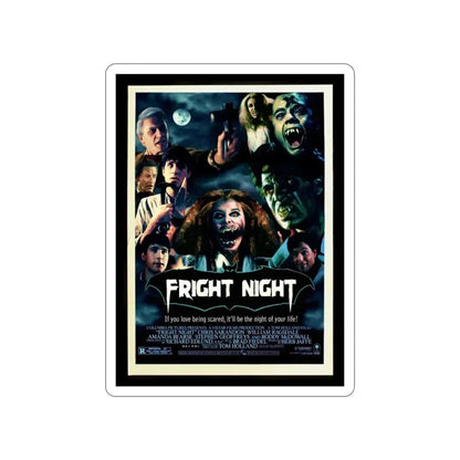 FRIGHT NIGHT (2) 1985 Movie Poster STICKER Vinyl Die-Cut Decal 3 Inch - The Sticker Space