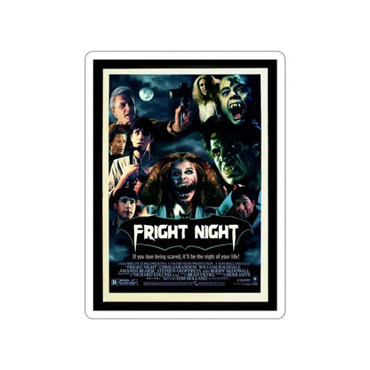 FRIGHT NIGHT (2) 1985 Movie Poster STICKER Vinyl Die-Cut Decal - The Sticker Space