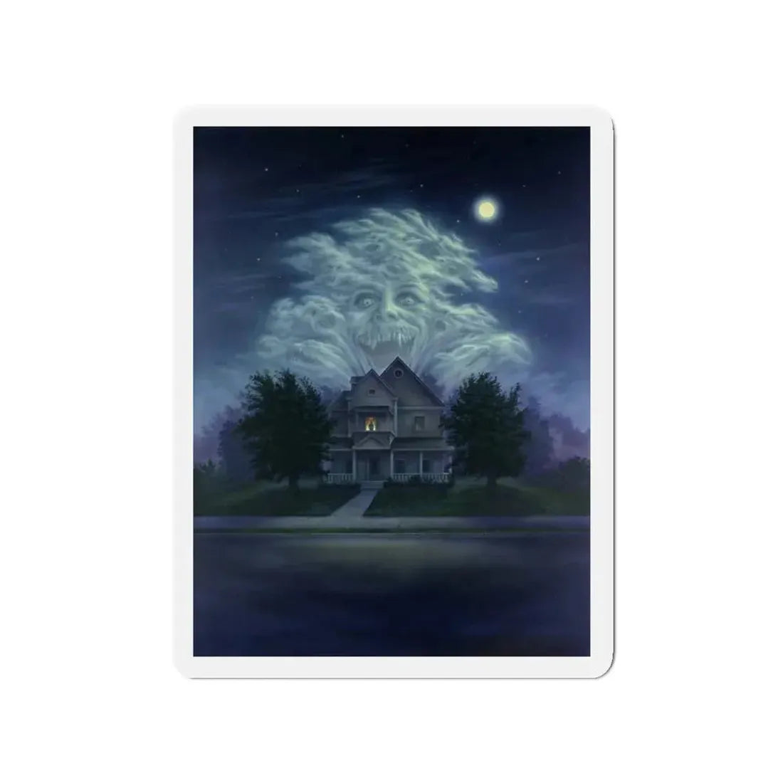 FRIGHT NIGHT (ART ONLY) 1985 Movie Poster - Refrigerator Magnet 3 Inch - The Sticker Space