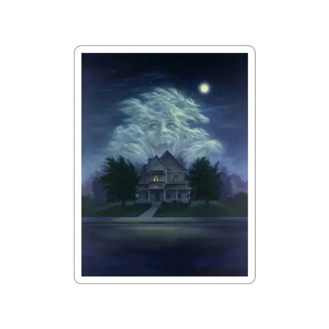 FRIGHT NIGHT (ART ONLY) 1985 Movie Poster STICKER Vinyl Die-Cut Decal - The Sticker Space