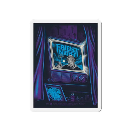 FRIGHT NIGHT (MONDO) 1985 Movie Poster - Refrigerator Magnet 6 Inch - The Sticker Space
