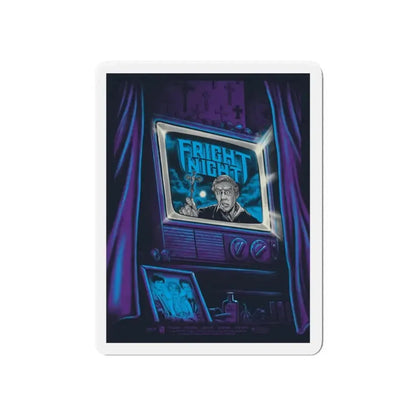 FRIGHT NIGHT (MONDO) 1985 Movie Poster - Refrigerator Magnet - The Sticker Space