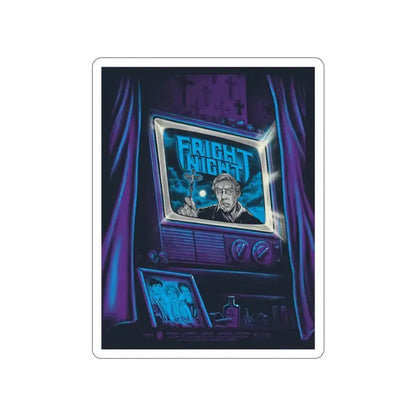 FRIGHT NIGHT (MONDO) 1985 Movie Poster STICKER Vinyl Die-Cut Decal 4 Inch - The Sticker Space