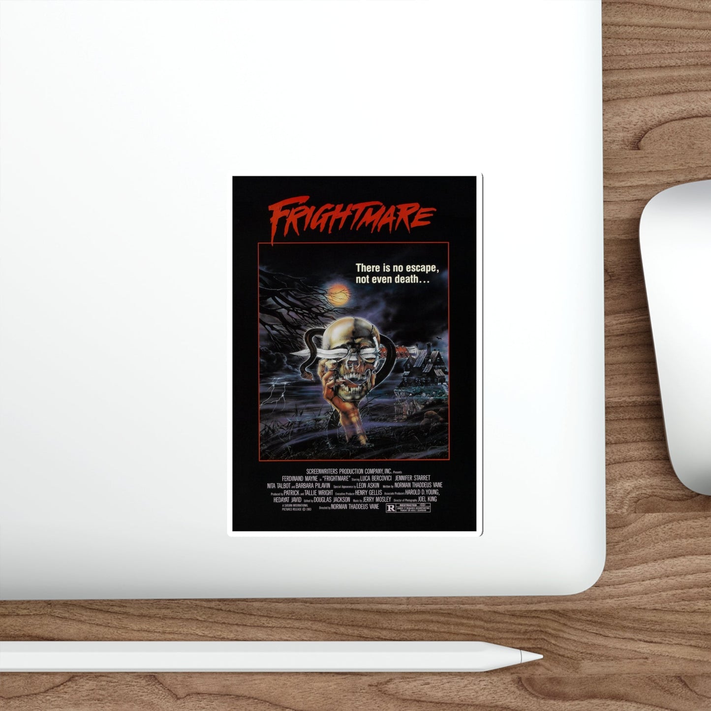 FRIGHTMARE 1981 Movie Poster STICKER Vinyl Die-Cut Decal-The Sticker Space