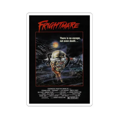 FRIGHTMARE 1981 Movie Poster - STICKER Vinyl Kiss-Cut Decal 4 Inch White - The Sticker Space