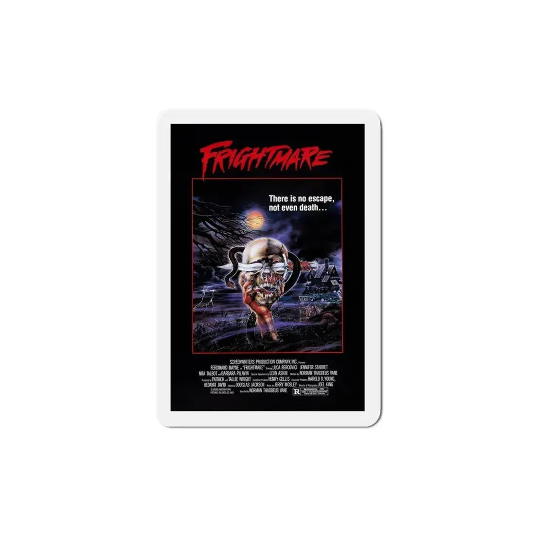 Frightmare 1983 Movie Poster Refrigerator Magnet 5 Inch - The Sticker Space