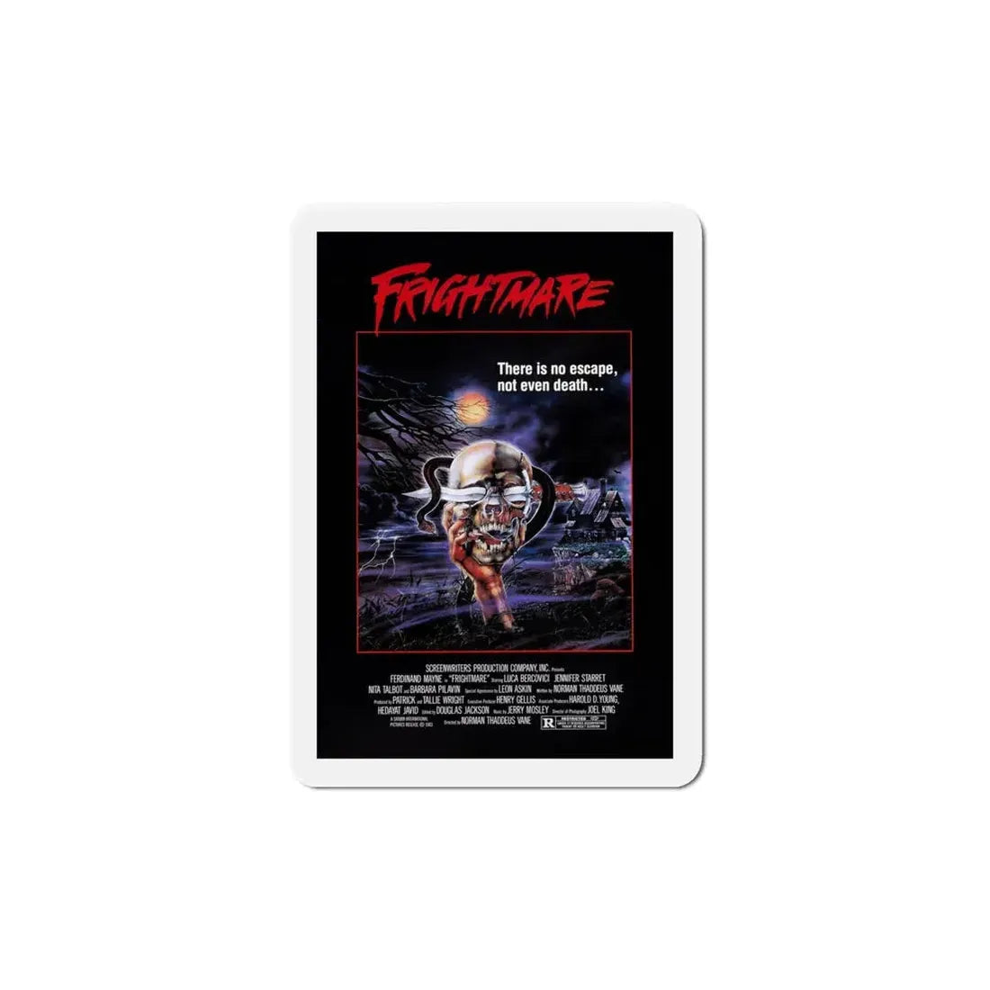 Frightmare 1983 Movie Poster Refrigerator Magnet 6 Inch - The Sticker Space