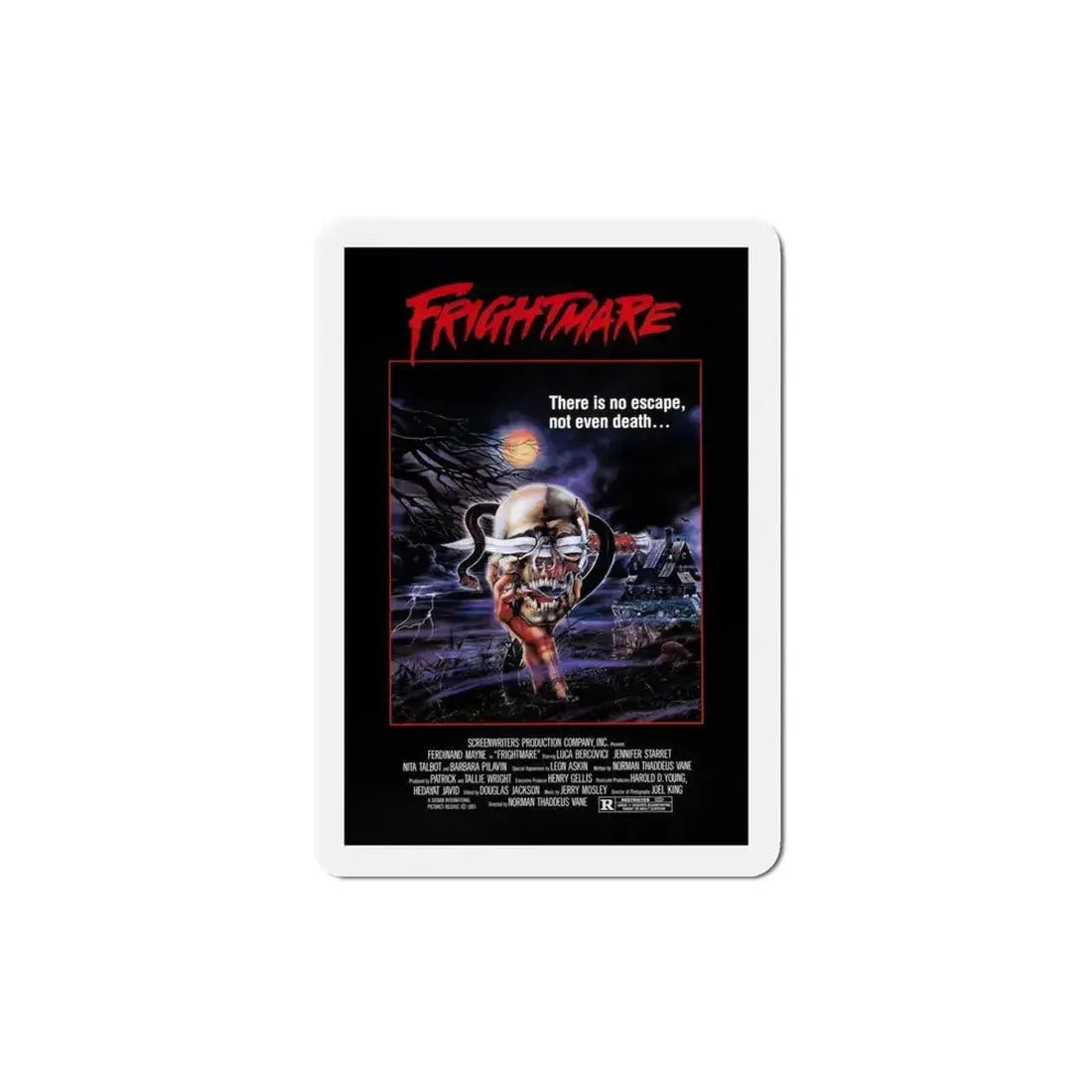Frightmare 1983 Movie Poster Refrigerator Magnet - The Sticker Space