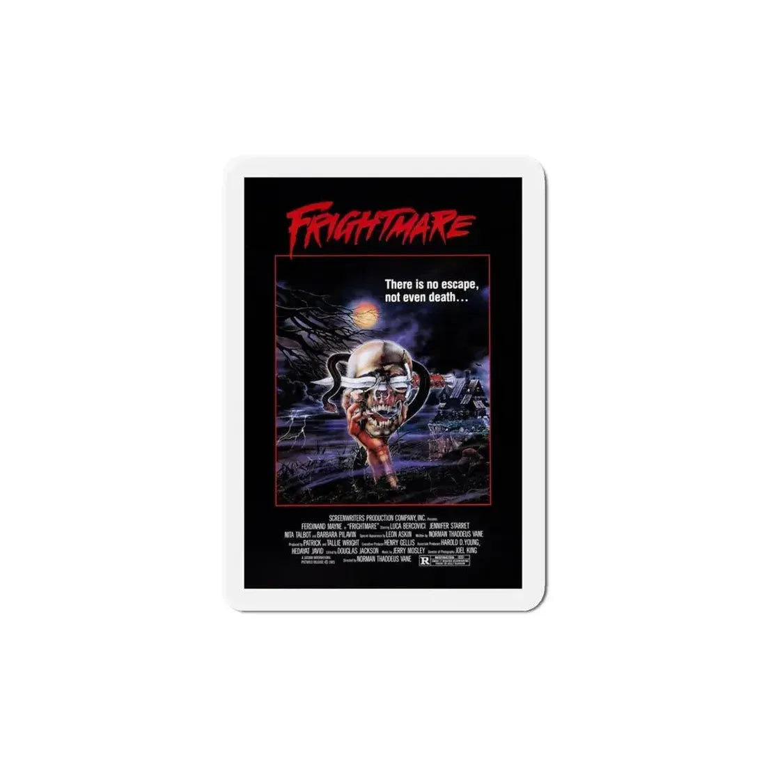 Frightmare 1983 Movie Poster Refrigerator Magnet - The Sticker Space