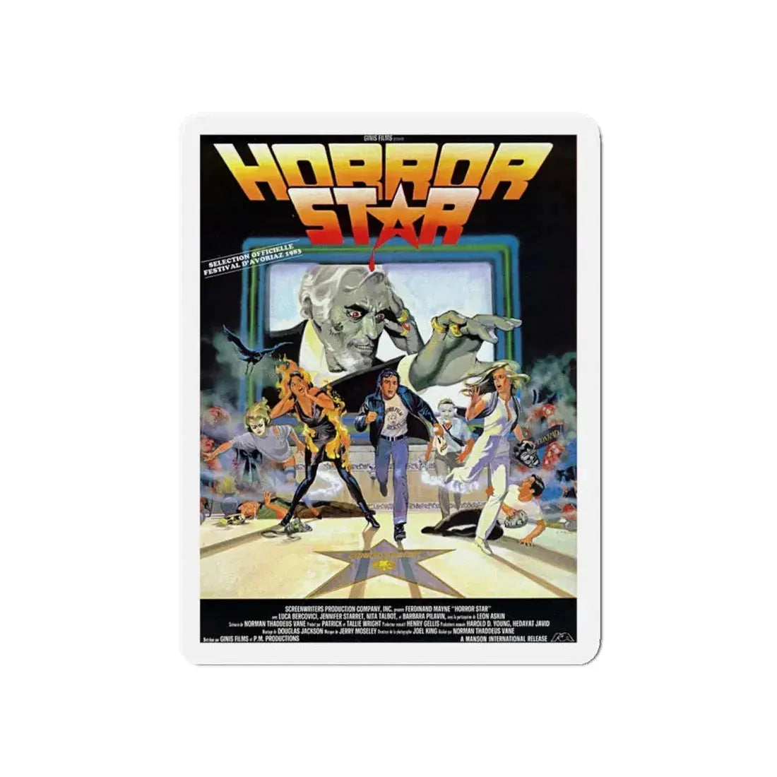 FRIGHTMARE (FRENCH) 1981 Movie Poster - Refrigerator Magnet 5 Inch - The Sticker Space