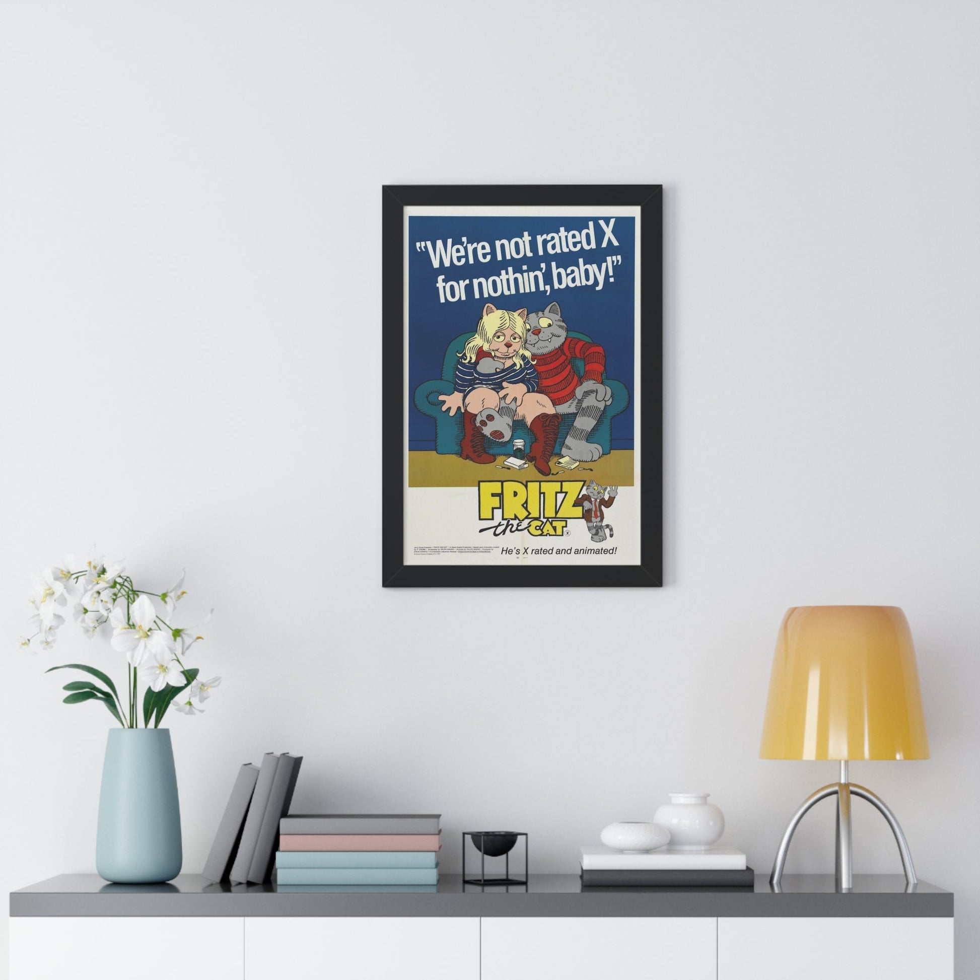 FRITZ THE CAT 1972 - Framed Movie Poster-The Sticker Space