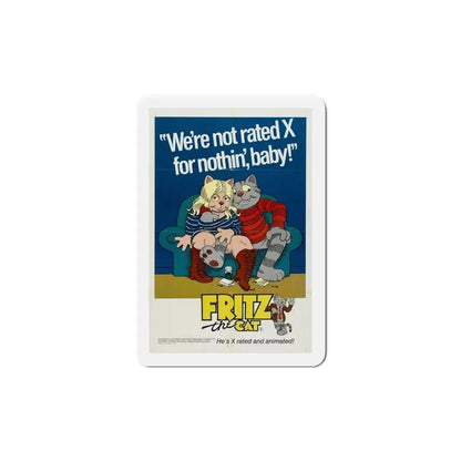 Fritz the Cat 1972 Movie Poster Refrigerator Magnet 6 Inch - The Sticker Space