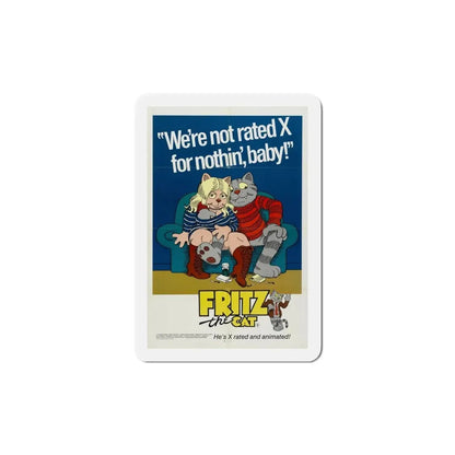 Fritz the Cat 1972 Movie Poster Refrigerator Magnet - The Sticker Space