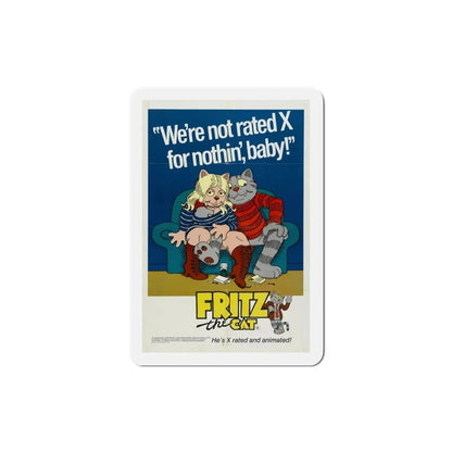 Fritz the Cat 1972 Movie Poster Refrigerator Magnet - The Sticker Space