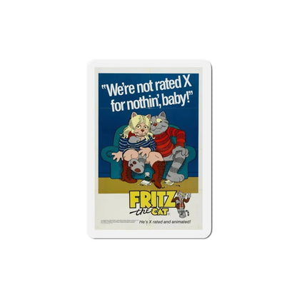 Fritz the Cat 1972 Movie Poster Refrigerator Magnet - The Sticker Space