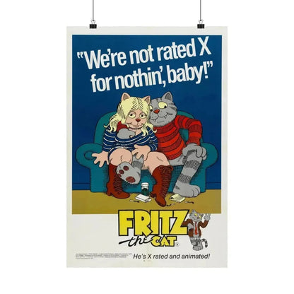 FRITZ THE CAT 1972 - Paper Movie Poster - The Sticker Space