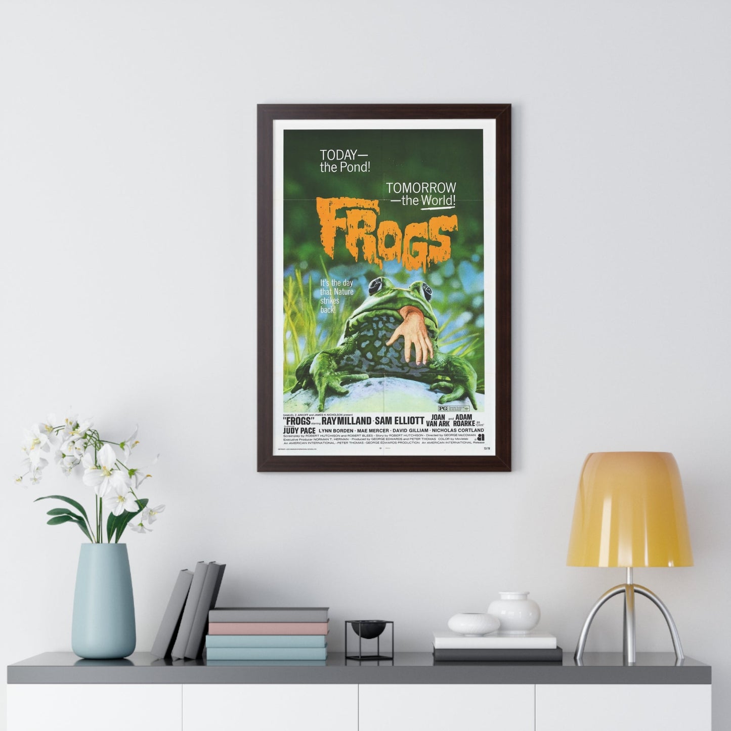 FROGS 1972 - Framed Movie Poster-The Sticker Space