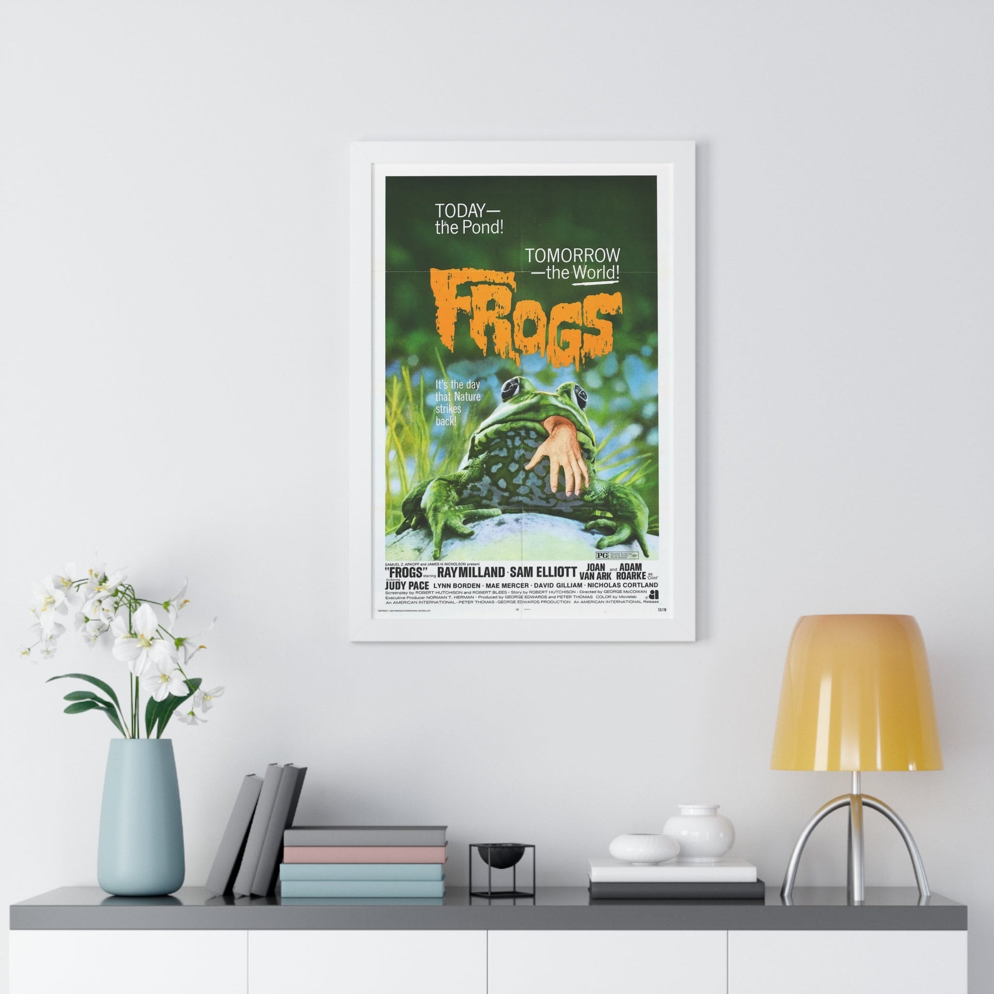 FROGS 1972 - Framed Movie Poster-The Sticker Space