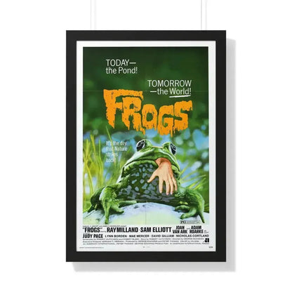 FROGS 1972 - Framed Movie Poster 20" x 30" Black - The Sticker Space
