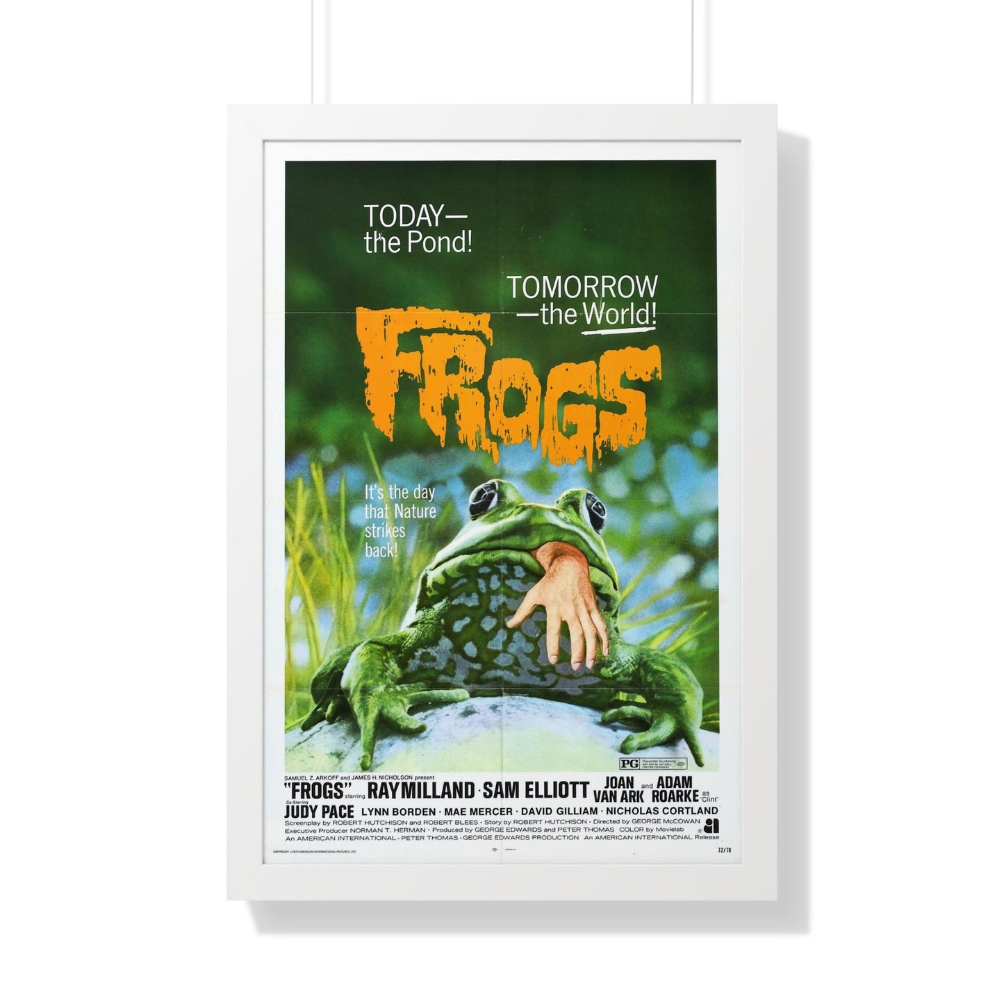 FROGS 1972 - Framed Movie Poster-20" x 30"-The Sticker Space