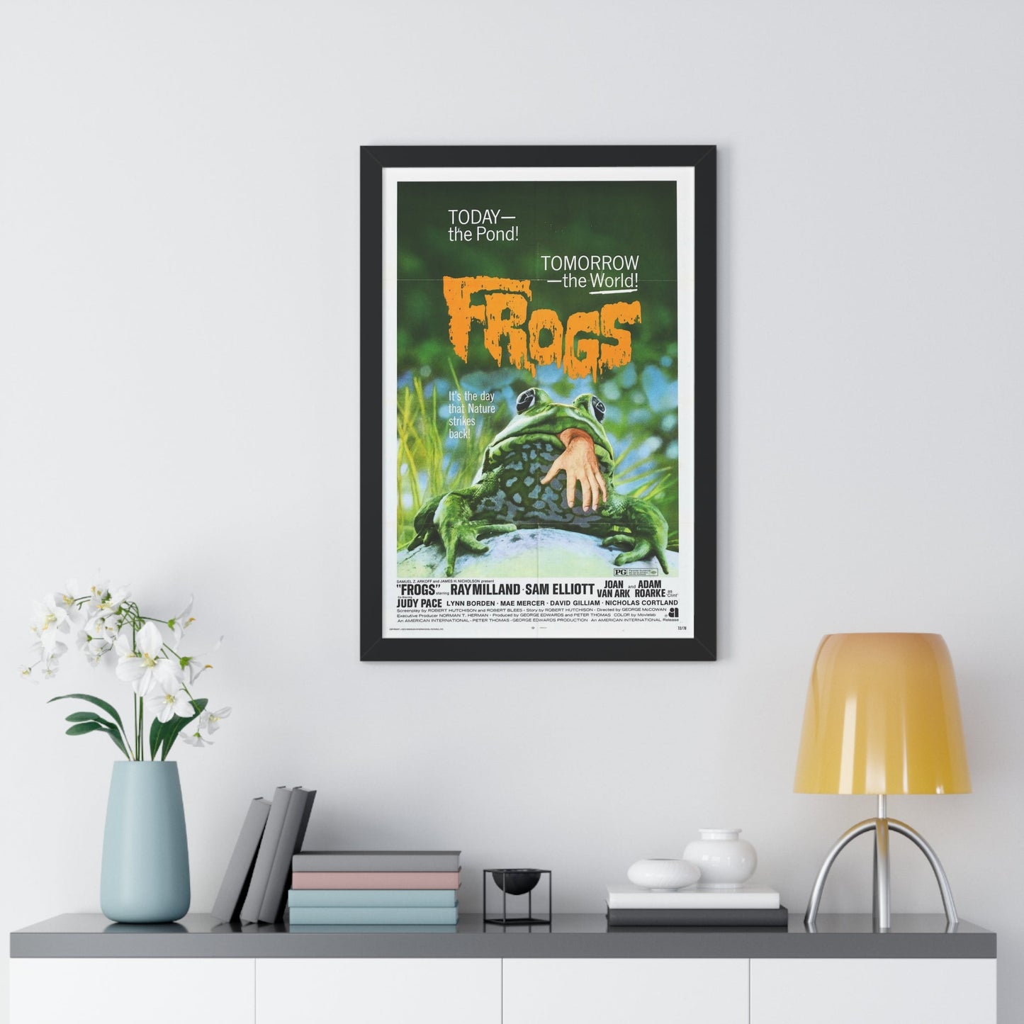 FROGS 1972 - Framed Movie Poster-The Sticker Space