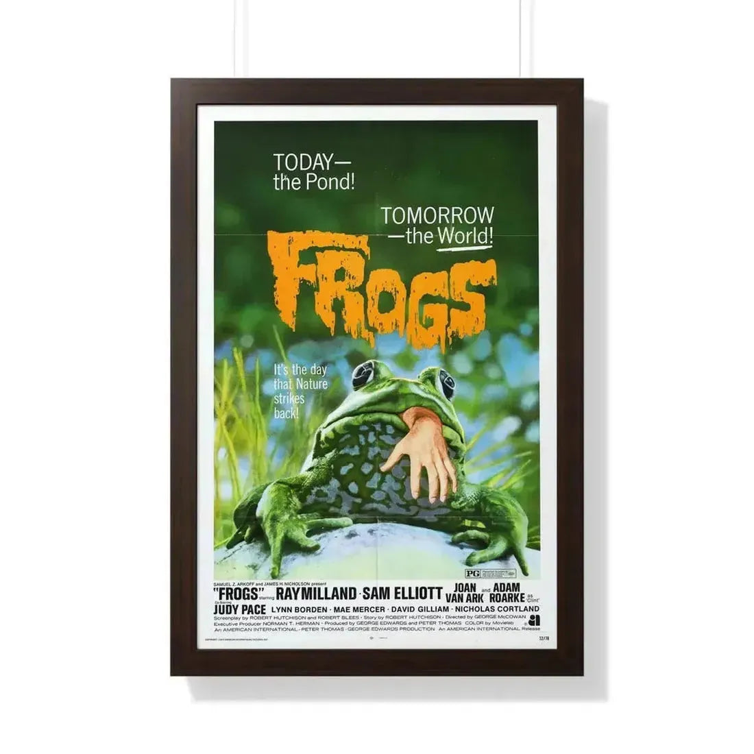 FROGS 1972 - Framed Movie Poster - The Sticker Space