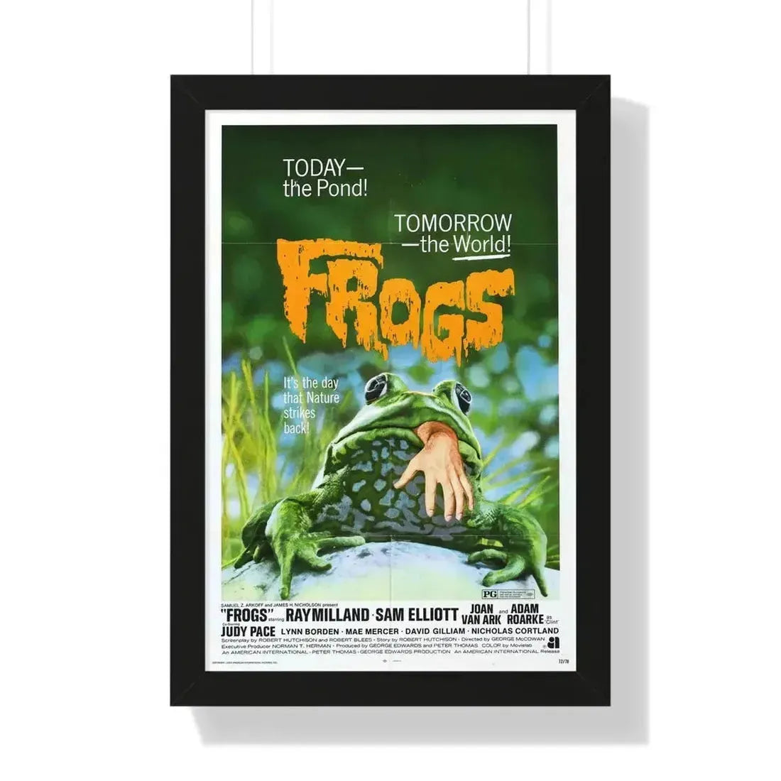 FROGS 1972 - Framed Movie Poster - The Sticker Space