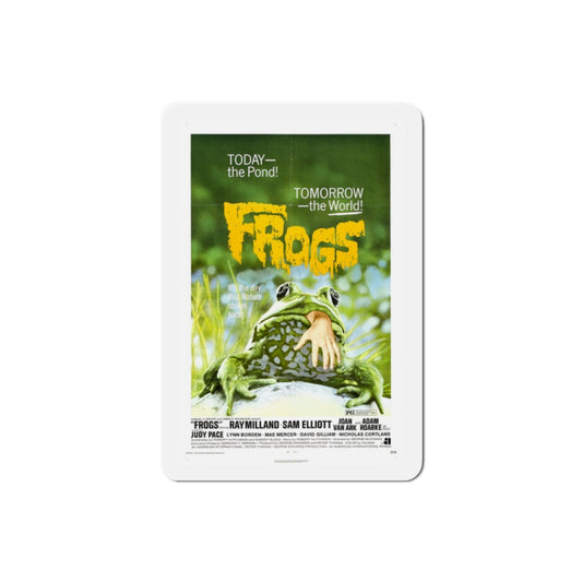 Frogs 1972 Movie Poster Die-Cut Magnet-2 Inch-The Sticker Space