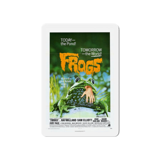 FROGS 1972 Movie Poster - Die-Cut Magnet-6 × 6"-The Sticker Space