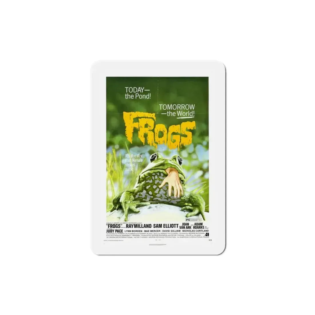 Frogs 1972 Movie Poster Refrigerator Magnet 3 Inch - The Sticker Space