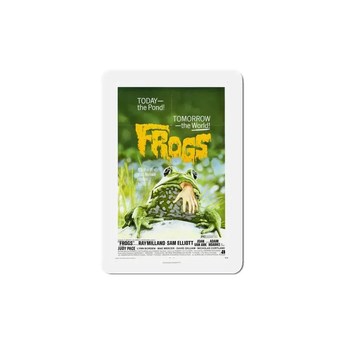 Frogs 1972 Movie Poster Refrigerator Magnet 5 Inch - The Sticker Space