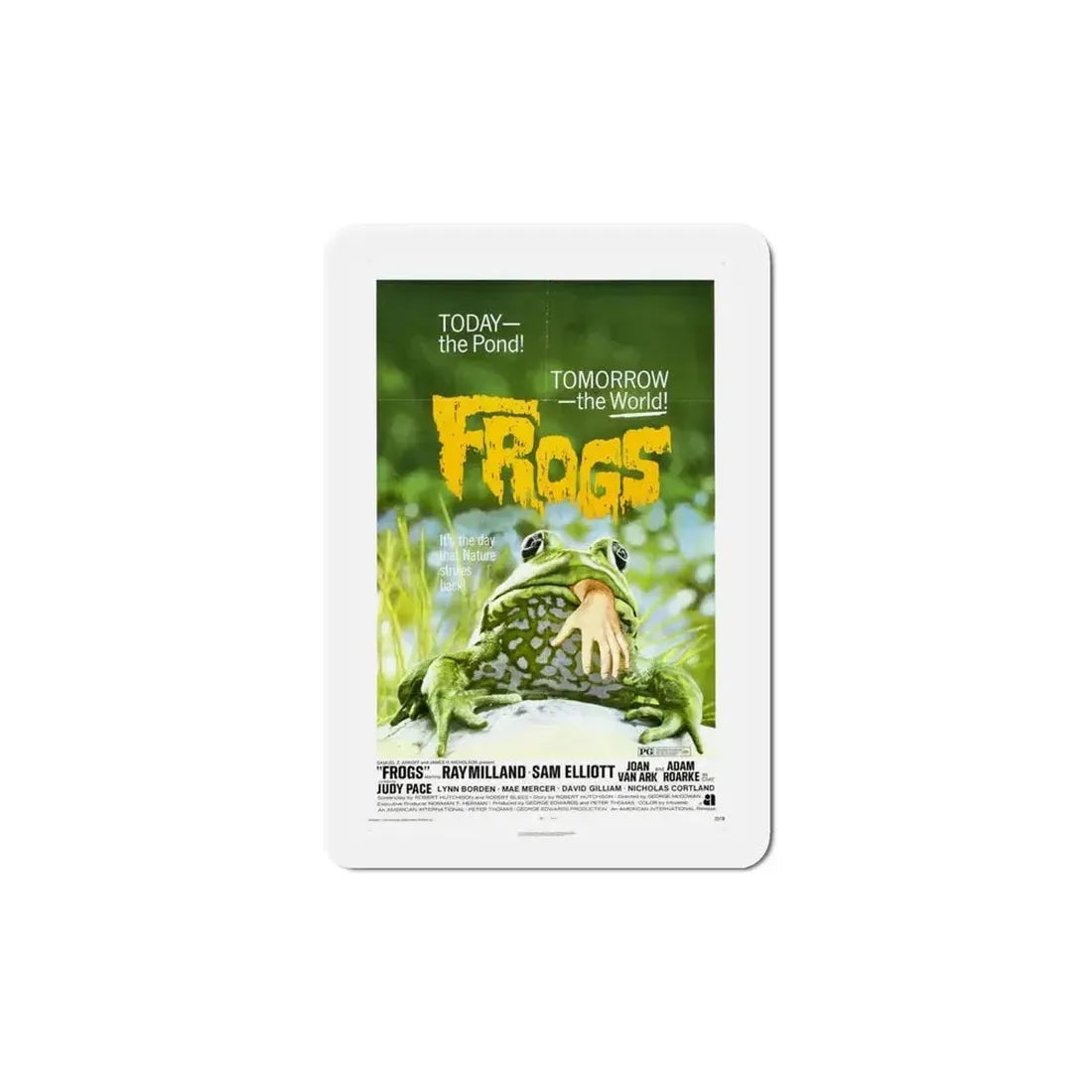 Frogs 1972 Movie Poster Refrigerator Magnet 6 Inch - The Sticker Space