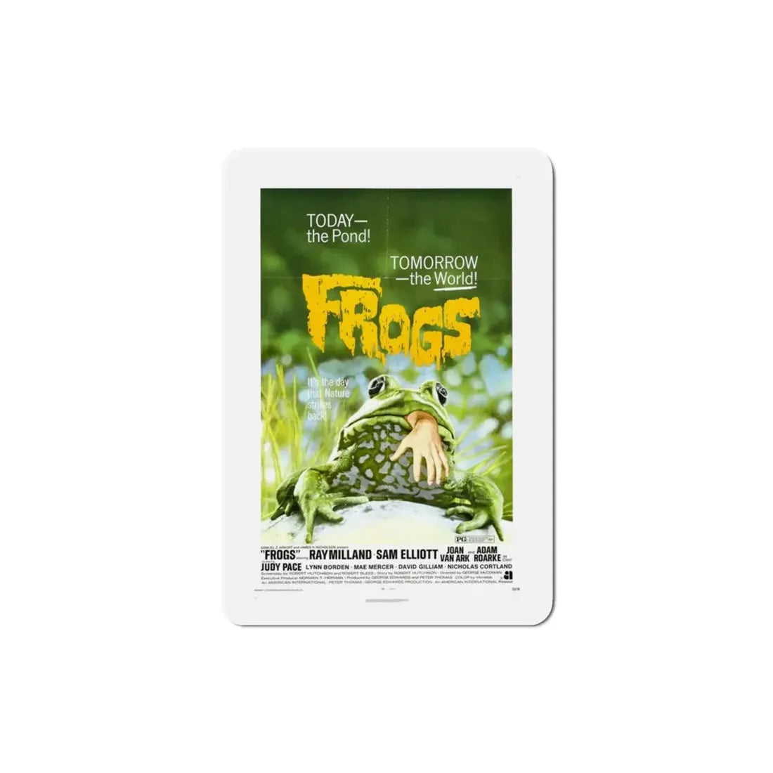 Frogs 1972 Movie Poster Refrigerator Magnet - The Sticker Space