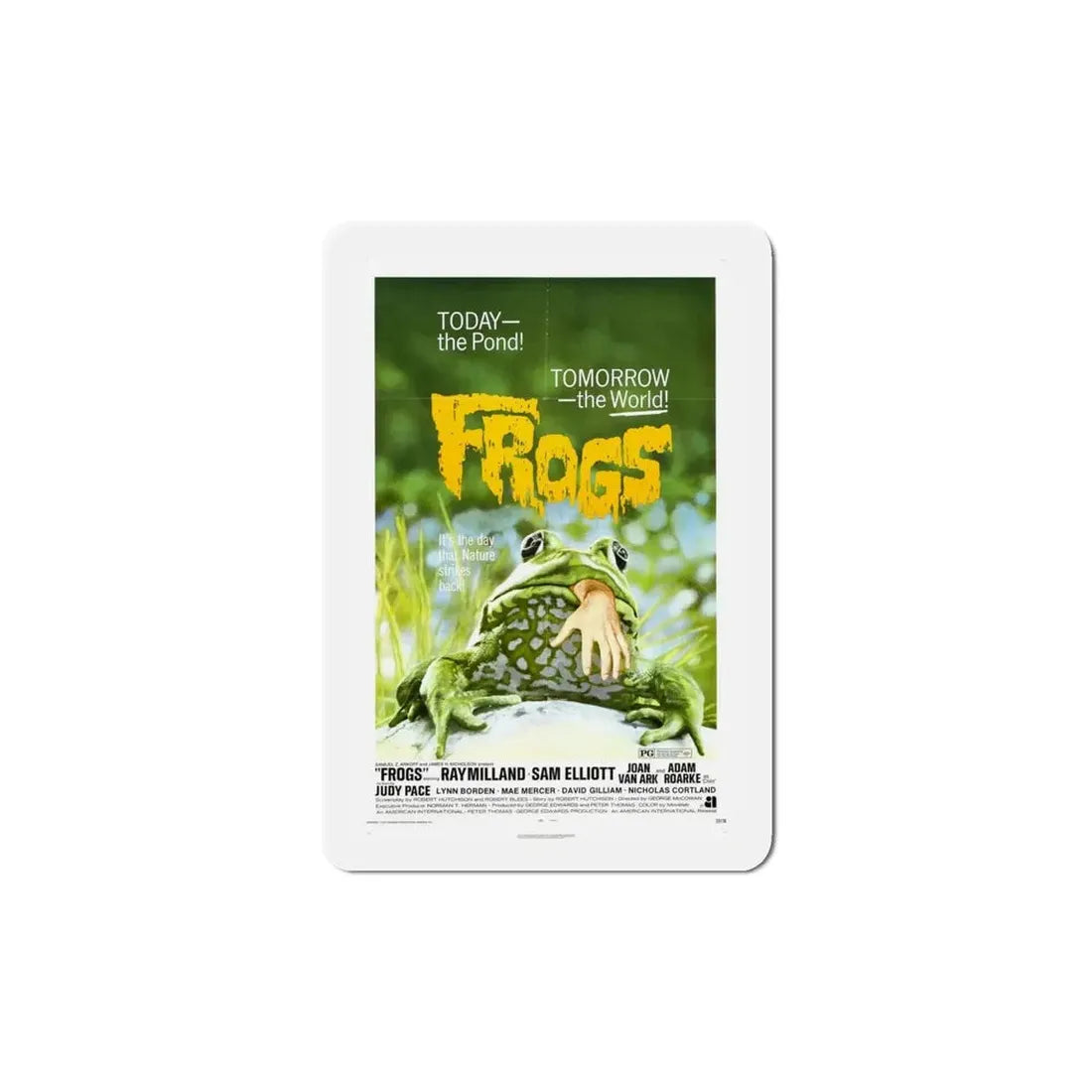 Frogs 1972 Movie Poster Refrigerator Magnet - The Sticker Space