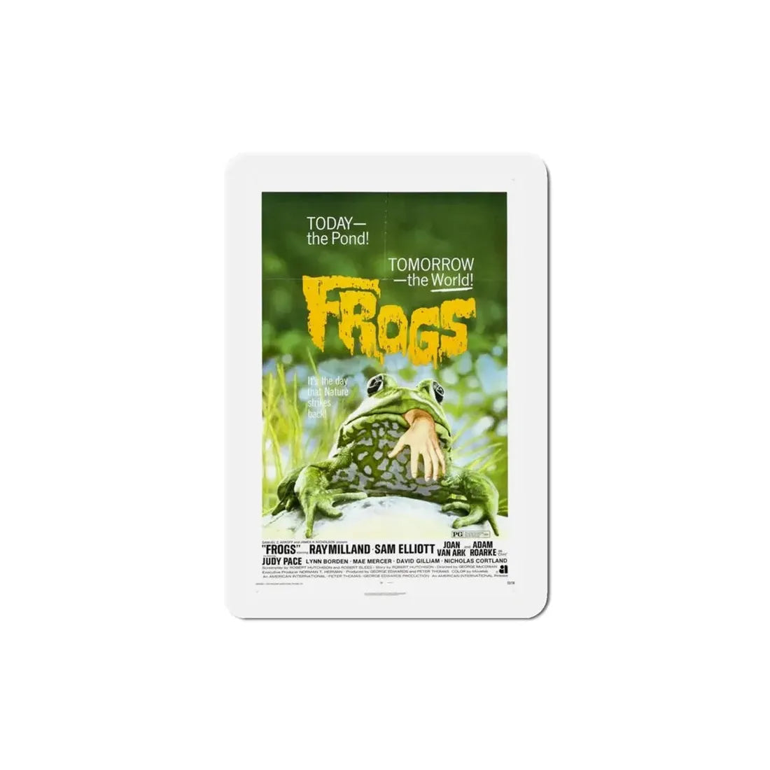 Frogs 1972 Movie Poster Refrigerator Magnet - The Sticker Space