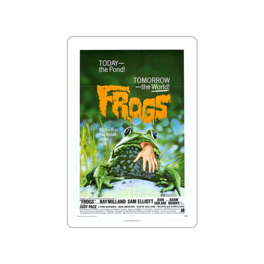 FROGS 1972 Movie Poster STICKER Vinyl Die-Cut Decal-2 Inch-The Sticker Space