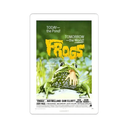 Frogs 1972 Movie Poster - STICKER Vinyl Kiss-Cut Decal 2 Inch White - The Sticker Space
