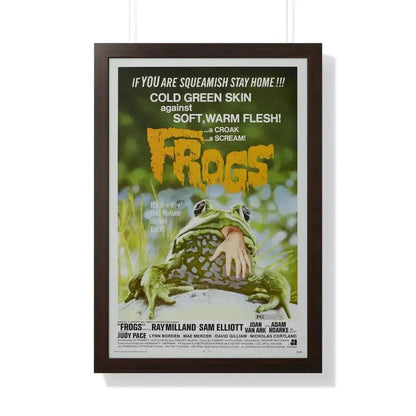 FROGS (2) 1972 - Framed Movie Poster 20" x 30" Walnut - The Sticker Space