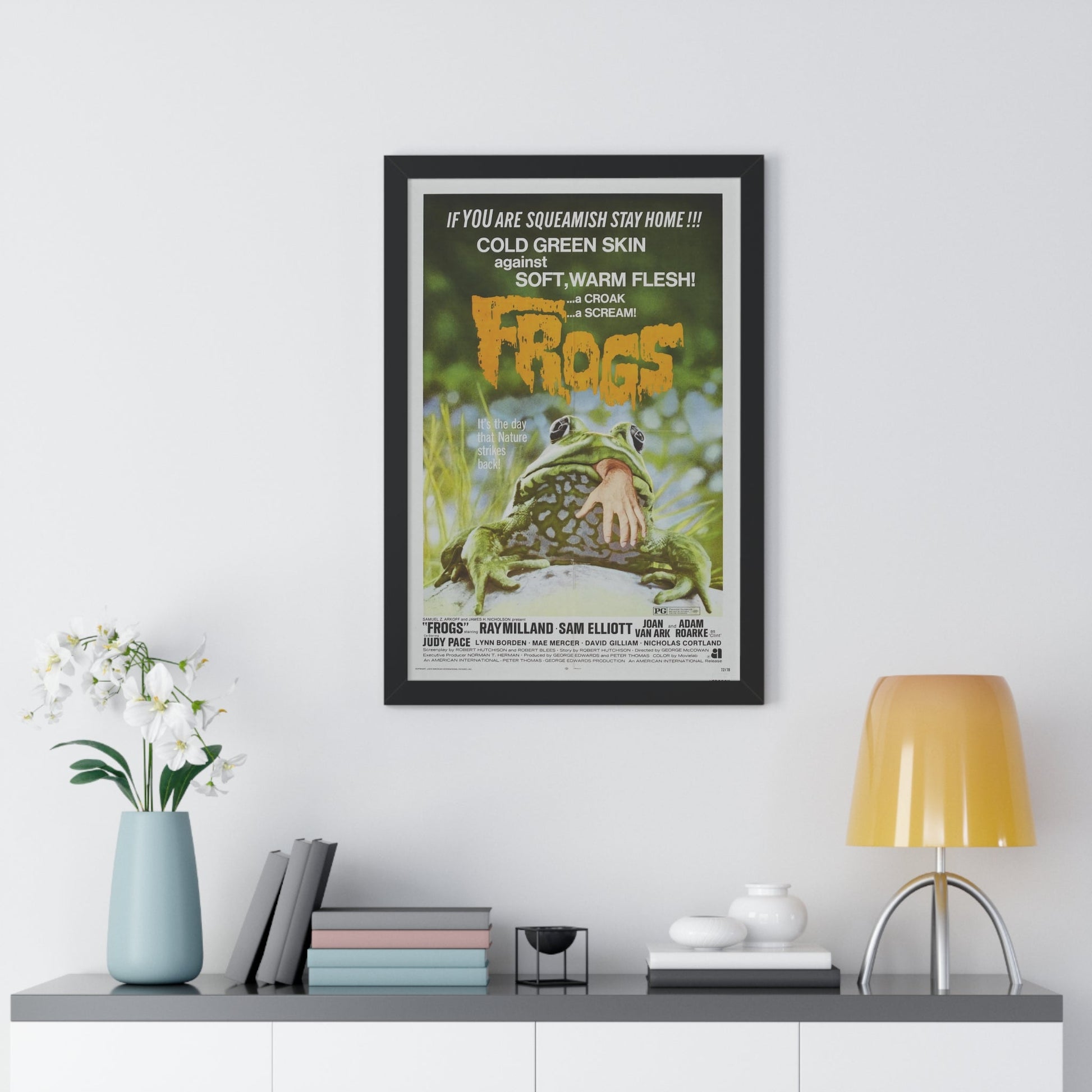 FROGS (2) 1972 - Framed Movie Poster-The Sticker Space