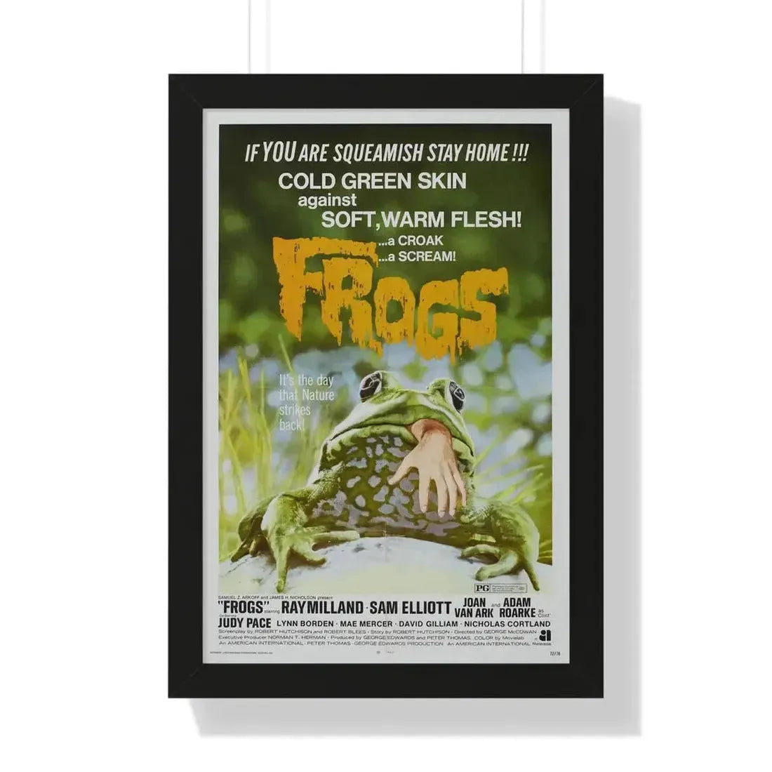 FROGS (2) 1972 - Framed Movie Poster - The Sticker Space