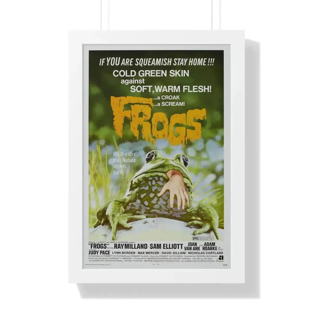 FROGS (2) 1972 - Framed Movie Poster - The Sticker Space