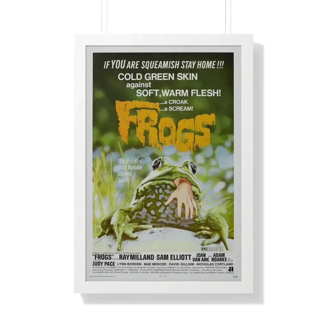 FROGS (2) 1972 - Framed Movie Poster - The Sticker Space
