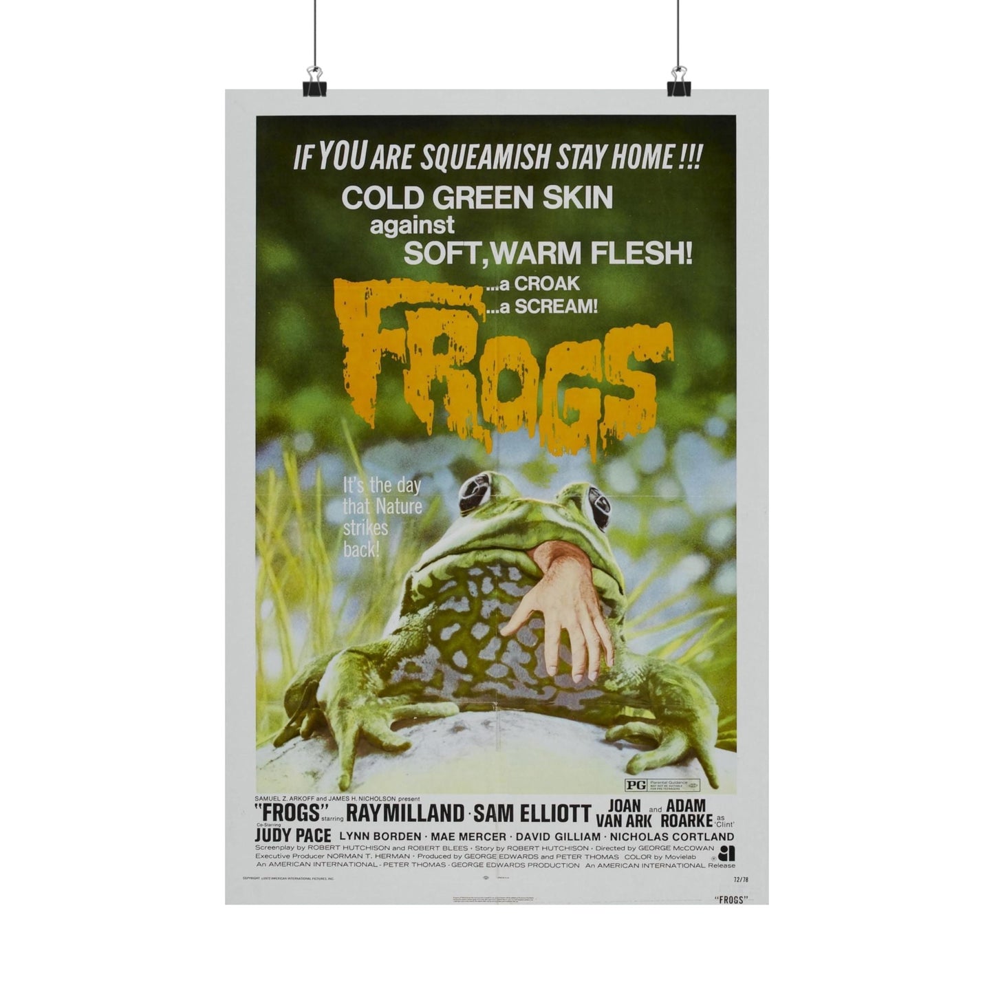 FROGS (2) 1972 - Paper Movie Poster-16″ x 24″-The Sticker Space