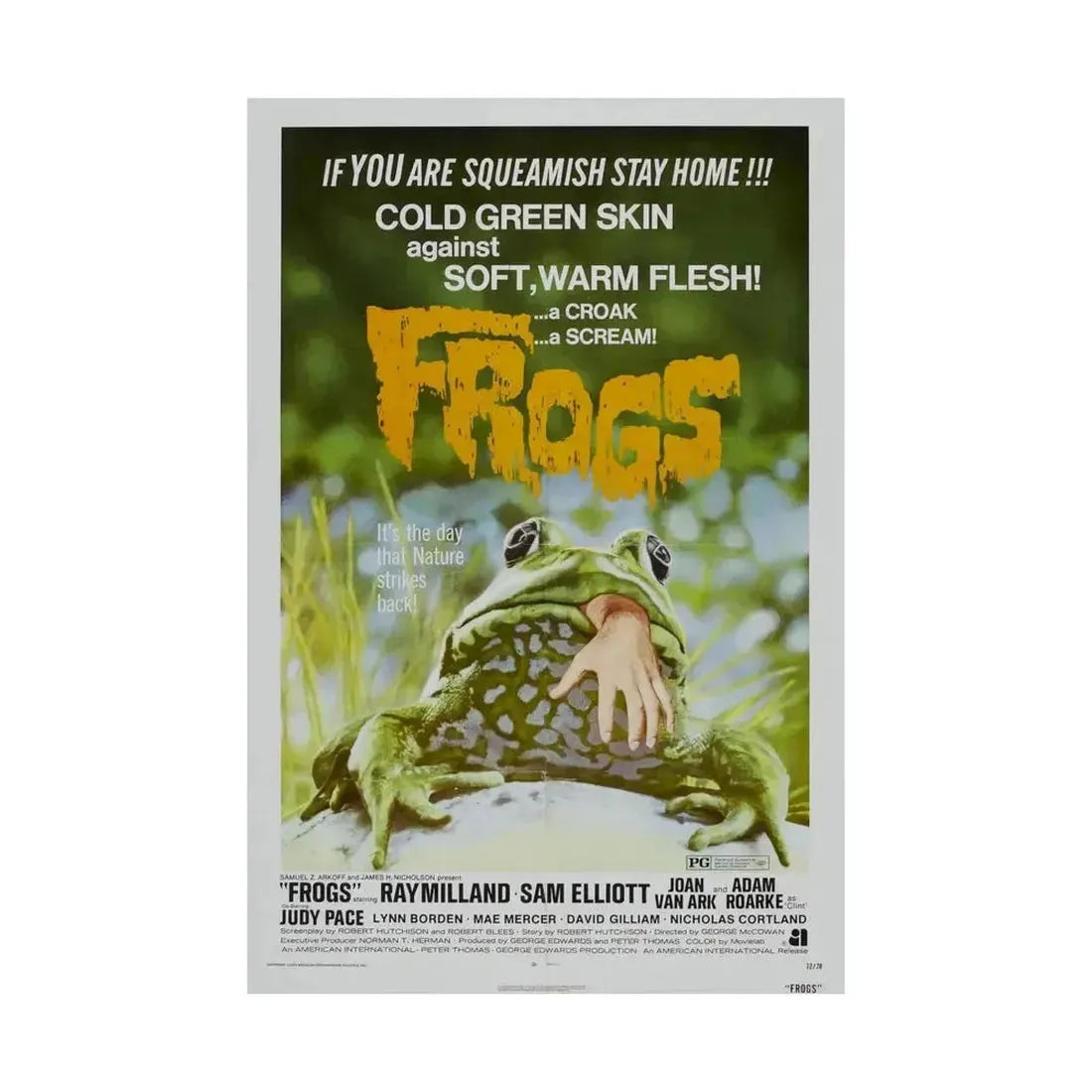 FROGS (2) 1972 - Paper Movie Poster - The Sticker Space
