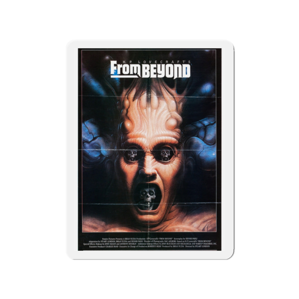 FROM BEYOND 1986 Movie Poster - Die-Cut Magnet-2" x 2"-The Sticker Space